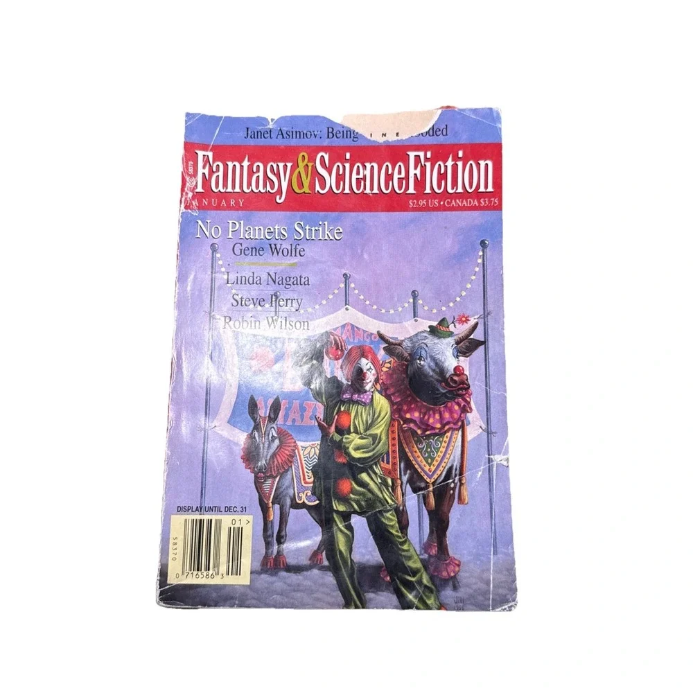 Magazine of Fantasy and Science Fiction - January 1997 F&SF - Asimov Wolfe Perry